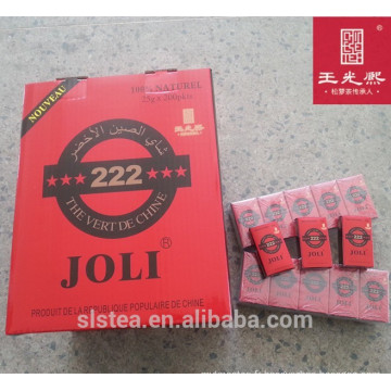 Boîte de papier de 25g d&#39;emballage Chine thé vert 41022 qualité populaire sur le marché de l&#39;Afrique